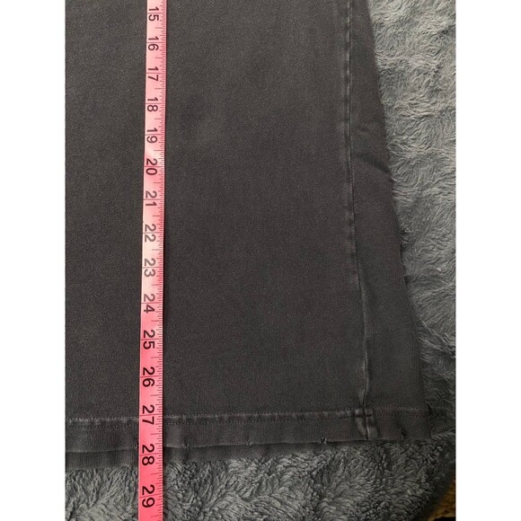 Civil Regime M Rebel Youth Angel Fire Black Washed Distressed Oversized Tee - Picture 12 of 12